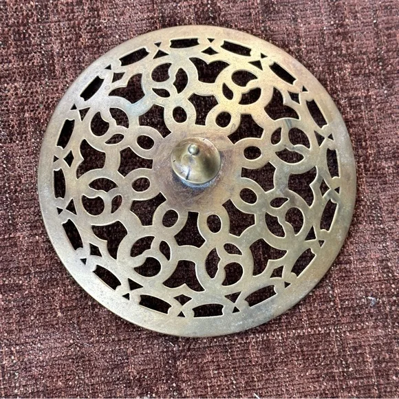 Sterling Silver Flower Arranger with Brass Screen - Picture 16 of 16